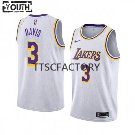 Maglia NBA Los Angeles Lakers Anthony Davis 3 Nike 2022-23 Association Edition Bianco Swingman - Bambino